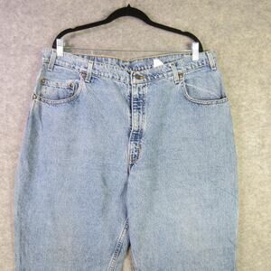 Levis 560 Jeans Mens 42x30 Blue Loose Fit Denim Pants Relaxed Tapered Leg Y2k